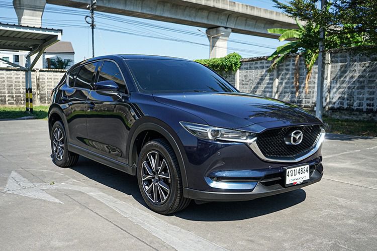 Mazda CX-5 2018 2.2 XD Sedan ดีเซล ไม่ติดแก๊ส เกียร์อัตโนมัติ น้ำเงิน รูปที่ 2