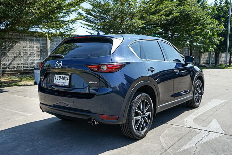Mazda CX-5 2018 2.2 XD Sedan ดีเซล ไม่ติดแก๊ส เกียร์อัตโนมัติ น้ำเงิน รูปที่ 4