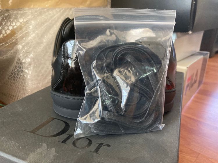 รองเท้าผ้าใบ Dior สีดำ ไซส์ 39 สภาพดี กล่อง อปก. ครบ รูปที่ 11
