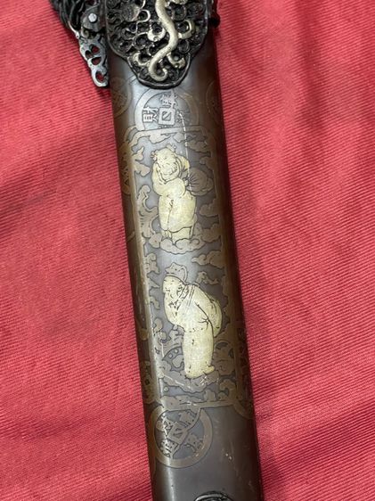 ดาบตรง ลายกะไหล่เงิน สะสมA9 รูปที่ 7