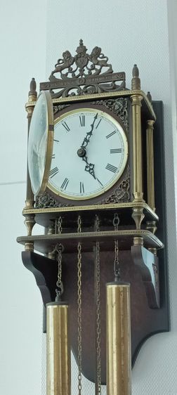 นาฬิกาลูกตุ้มโบราณ (Mechanic) ทรง classic ไม้โอ๊ค German แท้ (oak wood) ขนาด  (size) 22 x 15 x 67 Cm ของสะสม หายาก Rare Item  ราคาพิเศษ รูปที่ 7