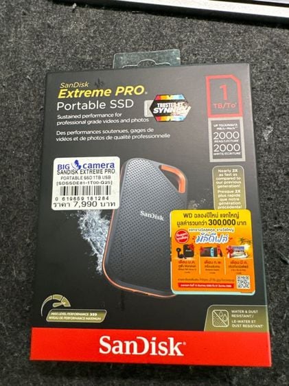 SandDisk SSD portable 1TB 2000mbSec ของใหม่ ยังไม่แกะ