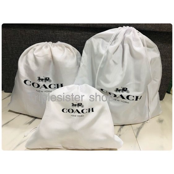 ถุงผ้า Coach ถุงกระดาษ COACH ถุงกันฝุ่นใส่กระเป๋า ถุงผ้าหูรูด รูปที่ 4