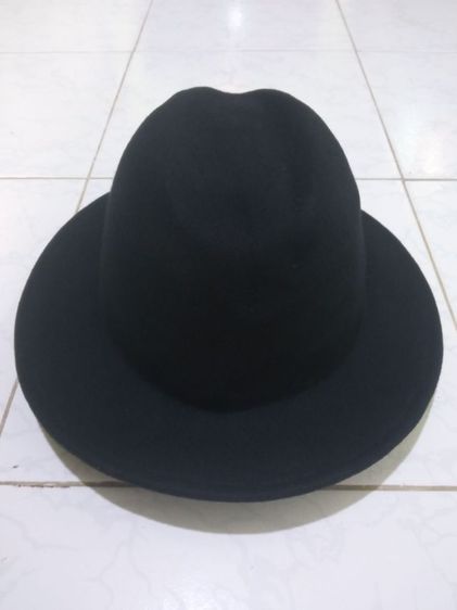 หมวกทรง fedora uniqlo สีดำเข้มทรงสวยสภาพใหม่  รูปที่ 5
