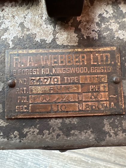 หม้อแปลงไฟ.110.โบราณ รูปที่ 2