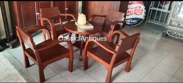 เก้าอี้รถถัง ไม้สักสะสม