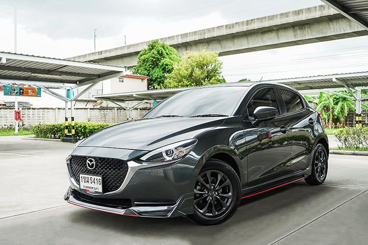 รถ Mazda Mazda 2 1.3 Sports สี เทา