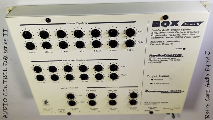 เครื่องเสียงรถยนต์ Audio Control EQX Series II รูปที่ 3