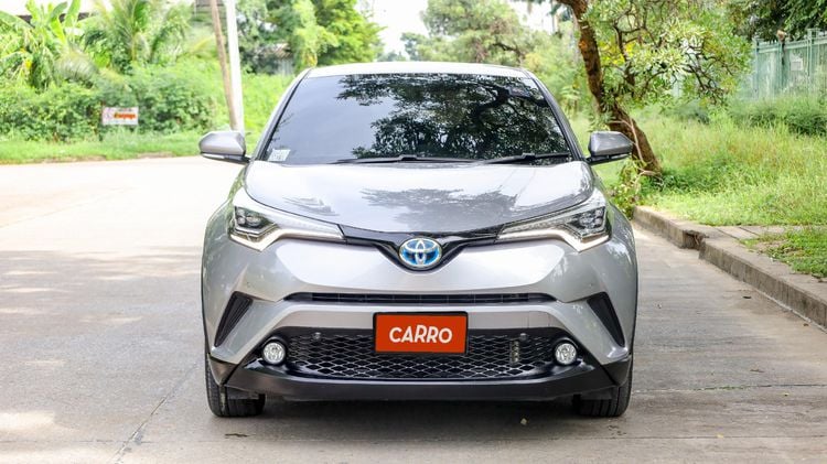 Toyota C-HR 2019 1.8 Hybrid Mid Utility-car ไฮบริด ไม่ติดแก๊ส เกียร์อัตโนมัติ เทา รูปที่ 2