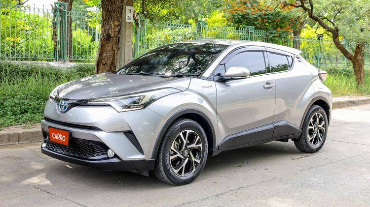 Toyota C-HR 2019 1.8 Hybrid Mid Utility-car ไฮบริด ไม่ติดแก๊ส เกียร์อัตโนมัติ เทา รูปที่ 3