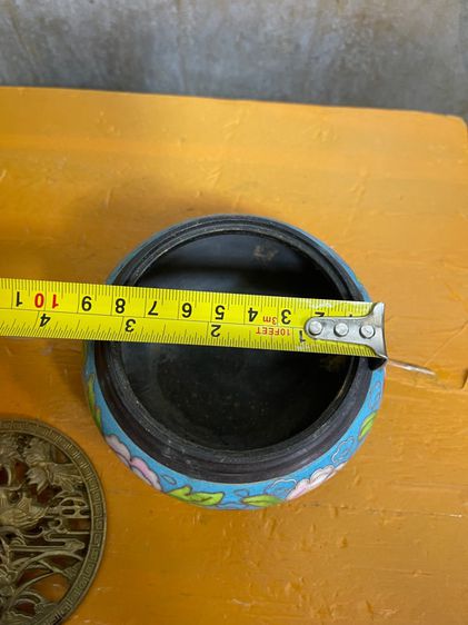 กระถางกำยานทองเหลืองถมปัดA24 รูปที่ 5