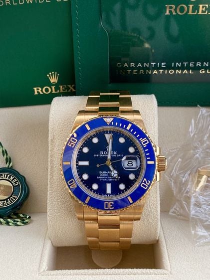 Rolex Submariner Date Blue Dial Full Yellow Gold 41มิล