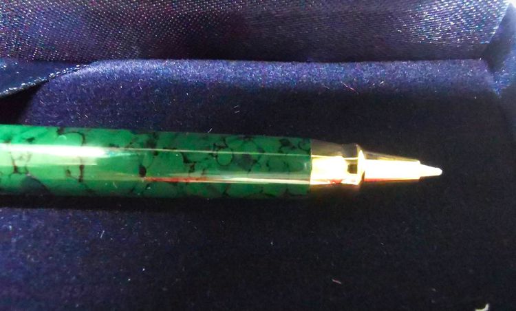 ปากกา Pelikan Rollerball Pens Germanyดีไซน์ลายหินอ่อนสีเขียว มันวาว รูปที่ 6