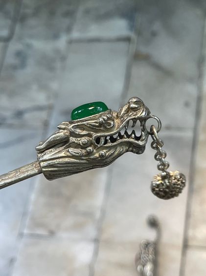 ปิ่นปักผมกระไหล่เงิน A1 รูปที่ 15