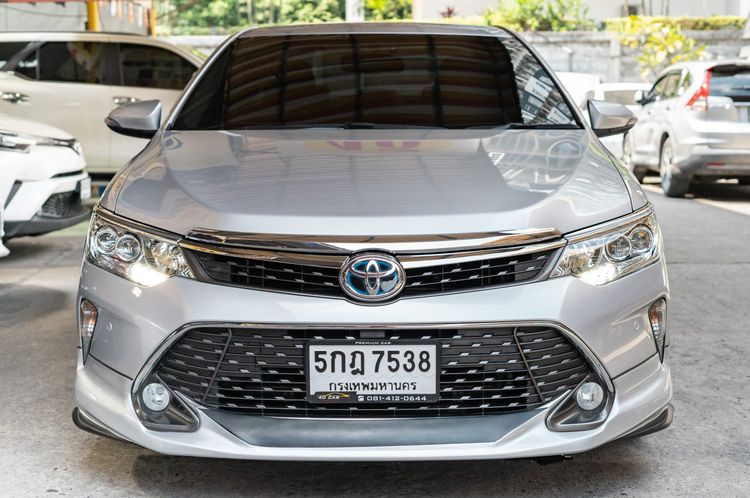 Toyota Camry 2016 2.5 Hybrid Sedan ไฮบริด เกียร์อัตโนมัติ บรอนซ์เงิน