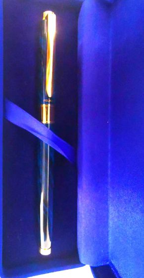 ปากกา Pelikan Celebry R580 Rollerball Pens Blue Germanyดีไซน์ลายหินอ่อนมันวาว รูปที่ 7