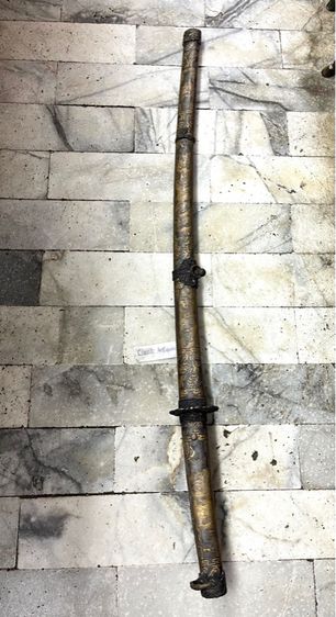 ดาบญี่ปุ่น ลายม้ามงคล กะไหล่เงินA2 รูปที่ 2