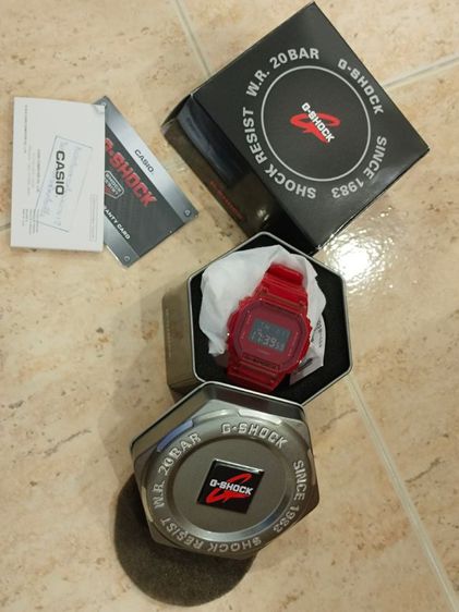 นาฬิกา casio รุ่น dw-5600sb-4dr 3229 สีแดง ของแท้ รูปที่ 16