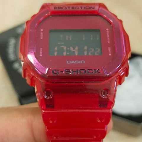 นาฬิกา casio รุ่น dw-5600sb-4dr 3229 สีแดง ของแท้ รูปที่ 3