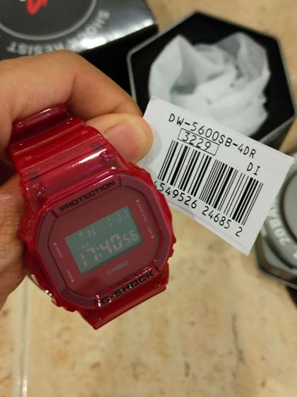นาฬิกา casio รุ่น dw-5600sb-4dr 3229 สีแดง ของแท้ รูปที่ 4