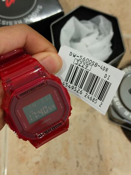 นาฬิกา casio รุ่น dw-5600sb-4dr 3229 สีแดง ของแท้ รูปที่ 6