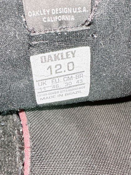 รองเท้า Oakley Sz.12us46eu30cm(เท้ากว้างอูมใส่ได้) รุ่นWestcliff สีดำพื้นแดง สภาพสวยมาก ไม่ขาดซ่อม ใส่เที่ยวลำลองเท่ห์ รูปที่ 13