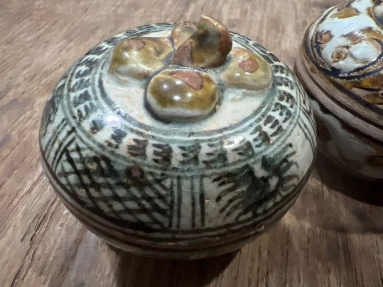 โถเจิมแป้งดินเผาสุโขทัยโบราณ รูปที่ 5