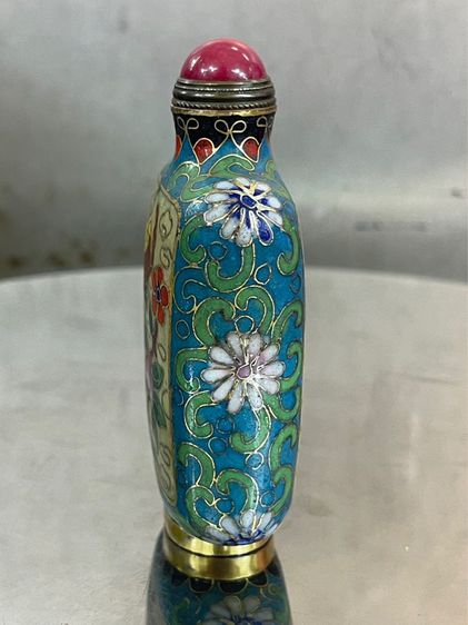 ขวดยานัตถุ์ ทองเหลืองถมปัดA13 รูปที่ 4