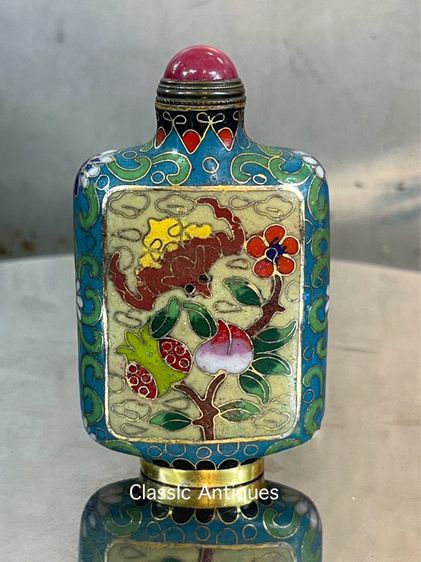 ขวดยานัตถุ์ ทองเหลืองถมปัดA13 รูปที่ 3