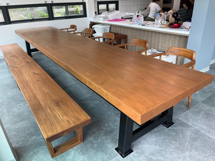 ชุดโต๊ะกลม พร้อมเก้าอี้ ไม้แดง สั่งผลิตใหม่ได้ ราคาโรงงาน รูปที่ 10