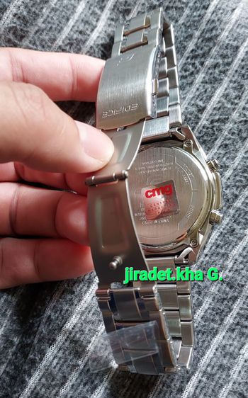 นาฬิกาข้อมือผู้ชาย CASIO EDIFICE โครโนกราฟ รุ่น EFV-C100D-1A สายสแตนเลส สินค้าสภาพใหม่ แบรนด์แท้ มีกล่องบรรจุตามภาพ (Original) รูปที่ 5