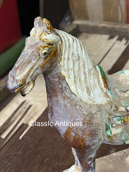 รถม้า ดินเผาเคลือบ สะสม รูปที่ 7