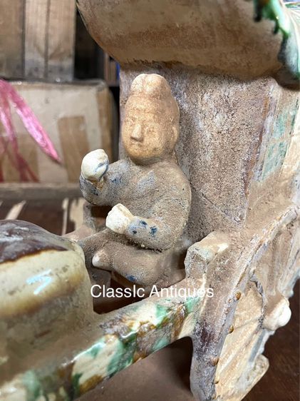 รถม้า ดินเผาเคลือบ สะสม รูปที่ 4