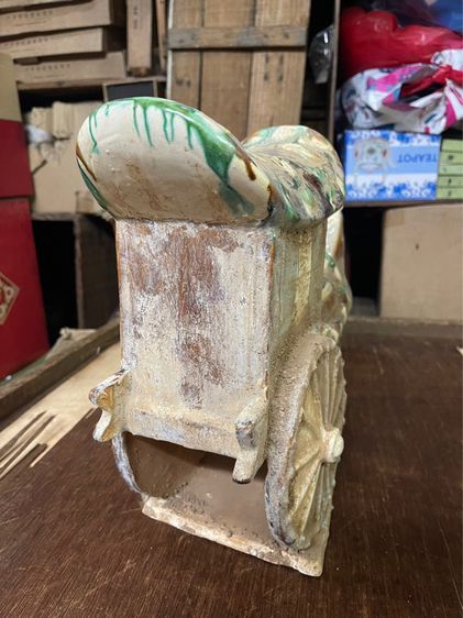 รถม้า ดินเผาเคลือบ สะสม รูปที่ 6