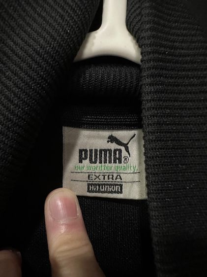 เสื้อวอร์มสีดำ แบรนด์ Puma vintage รูปที่ 5