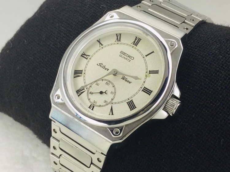 Vintage Seiko Silver Wave  Men’s Quartz Watch Ref 2628-0060 Dated 1982 2เข็มครึ่ง ล้างเครื่อง เช็คระบบ ทำกันน้ำใหม่ รูปที่ 2