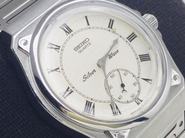 Vintage Seiko Silver Wave  Men’s Quartz Watch Ref 2628-0060 Dated 1982 2เข็มครึ่ง ล้างเครื่อง เช็คระบบ ทำกันน้ำใหม่ รูปที่ 3