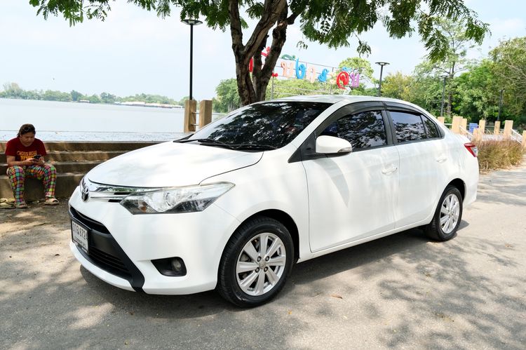 Toyota Vios 2014 1.5 G Sedan เบนซิน ไม่ติดแก๊ส เกียร์อัตโนมัติ ขาว รูปที่ 3