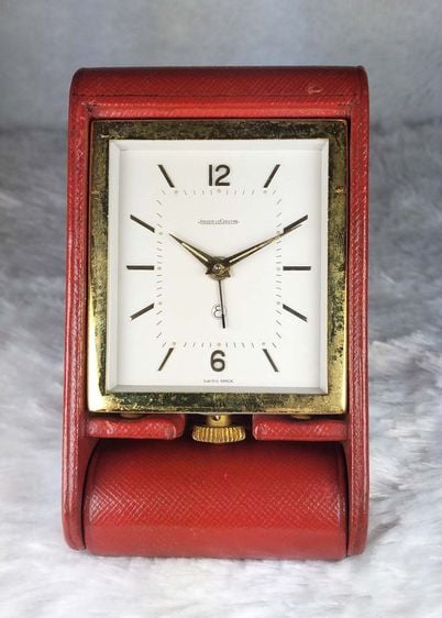230950-Jaeger Lecoultre 8 Day Travel Alarm Clock ระบบไขลาน