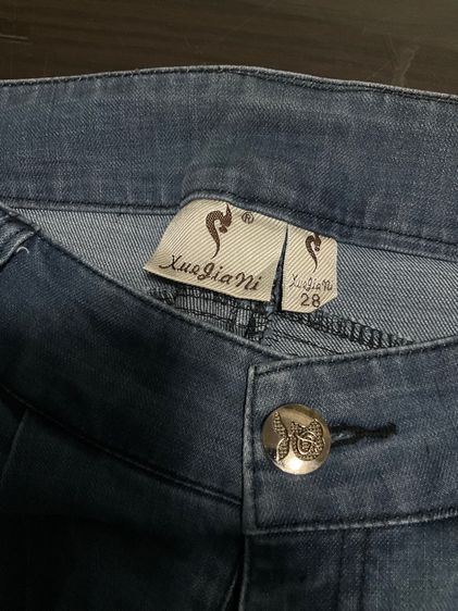 กางเกงยีนส์ยืดขายาว จากญี่ปุ่น เอว 30 สะโพก 38 ยาว 37 ปลายขากว้าง 11 นิ้ว 200 บาท รูปที่ 8