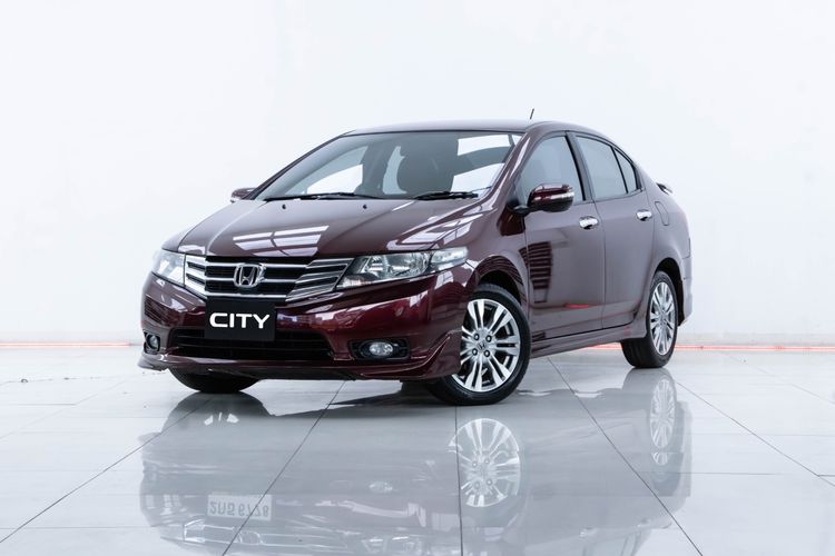 Honda City 2013 1.5 Sv i-VTEC Sedan เบนซิน ไม่ติดแก๊ส เกียร์อัตโนมัติ แดง รูปที่ 4