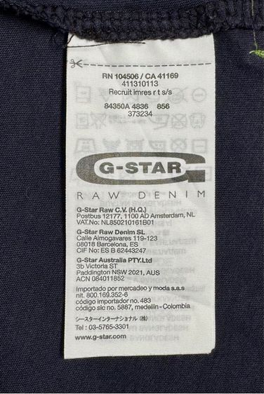 ⚠️โลโก้เด่น‼️เสื้อยืด G.STAR.RAW ของแท้ แบรนด์เนมชั้นนำยุโรป รูปที่ 9