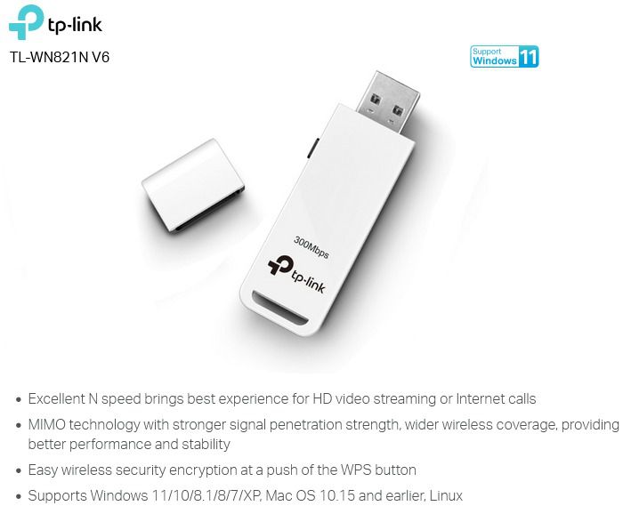 TP-LINK (TL-WN821N) N300 WIRELESS USB ADAPTER รูปที่ 14