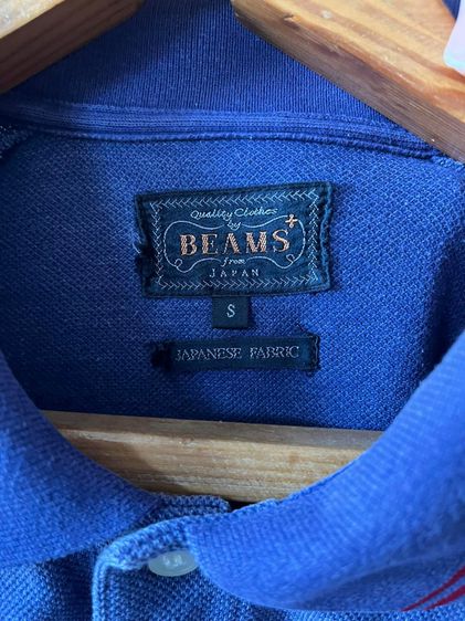 BEAMS PLUS ของแท้ Made in Japan สภาพดี สีน้ำเงินอมม่วง size S  ขนาด อก  19 (38)  รูปที่ 8