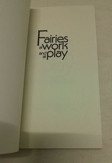 หนังสือ Fairies at Work and Play
โดย   Geoffrey Hodson รูปที่ 2