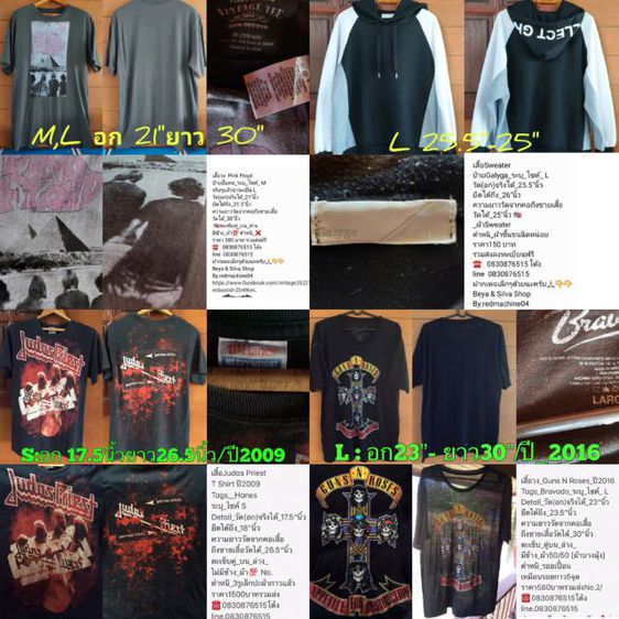 เสื้อวงเสื้อทัวร์เสื้อวินเทจ รูปที่ 3