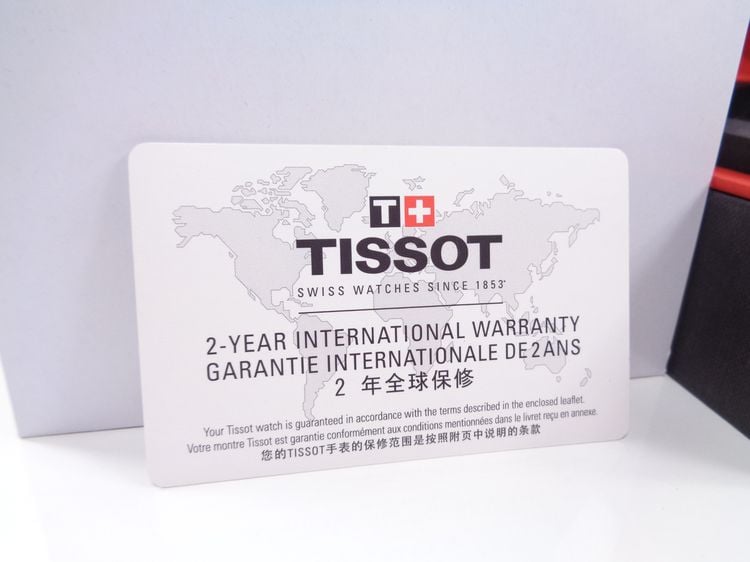 (ป้าย 2.6 หมื่น) ของใหม่ Tissot 2-Tone Swissmatic หน้าปัดเงินขาว 42 มิล. สายเหล็ก  สุดหรู กล่องใบครบ รูปที่ 14