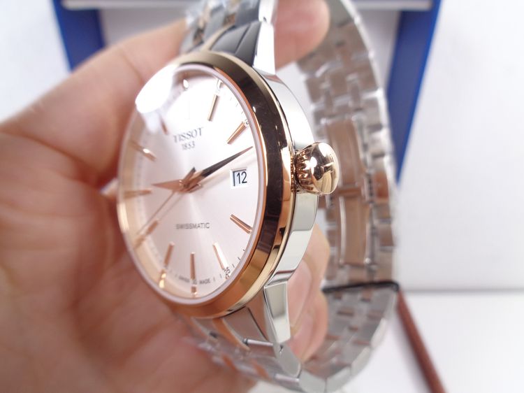(ป้าย 2.6 หมื่น) ของใหม่พร้อมห้างฯ Tissot 2-Tone Swissmatic หน้าปัดเงินขาว 42 มิล. สายเหล็ก  สุดหรู กล่องใบครบ รูปที่ 8