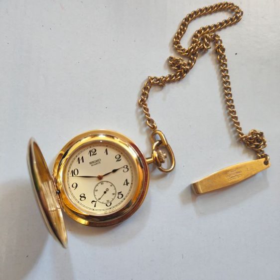 นาฬิกาพก Vintage  Seiko 2เข็มครึ่ง ระบบถ่าน สภาพใหม่ สวยมากๆ  รูปที่ 9