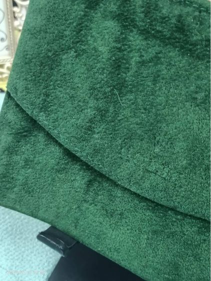 ซองกระเป๋าผ้ากำมะหยี่Rolex แท้ สีเขียวเข้ม ขนาด5.3x4.5 นิ้ว รูปที่ 4